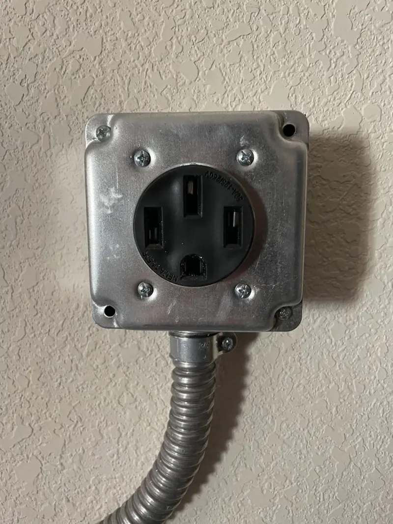 NEMA 14-50 outlet installed for Electrical Panel Upgrade in Green Level